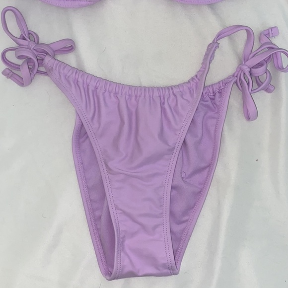 Light purple scrunch bikini - Picture 3 of 7